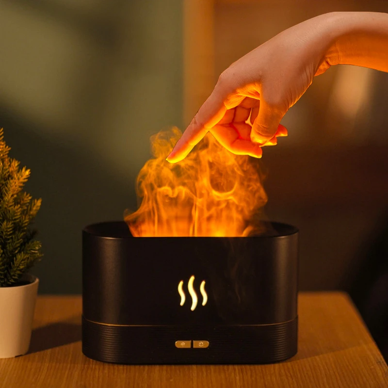 USB Simulation Flame Night Light with 180ML Water Tank Humidifier Suitable for Bedroom Living Room Office Atmosphere Desk Lamp
USB Simulation Flame Night Light with 180ML Water Tank Humidifier Suitable for Bedroom Living Room Office Atmosphere Desk Lamp