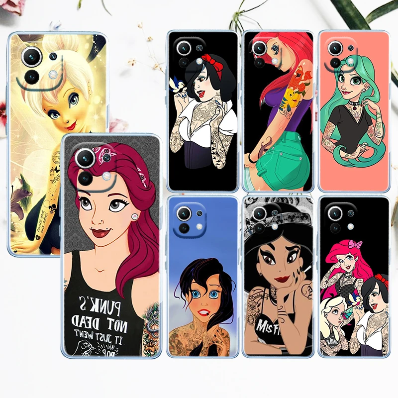 Disney Princess Tattoo Gril Phone Case Transparent For Xiaomi Mi 12X 12 11 11T 11i 10T 10 Pro Lite Ultra 5G 9T 9SE A3 4G Fundas
Disney Princess Tattoo Gril Phone Case Transparent For Xiaomi Mi 12X 12 11 11T 11i 10T 10 Pro Lite Ultra 5G 9T 9SE A3 4G Fundas