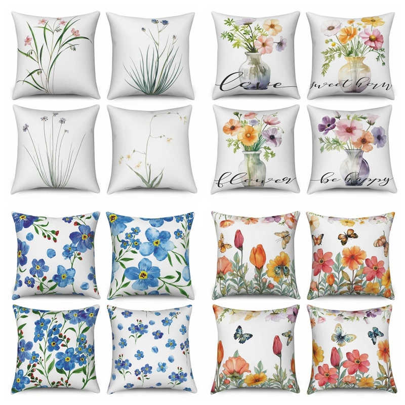 Flower Decorative Throw Pillow Covers Cloroful Boho Floral Cushion Cover Square Linen Pillow Cases Sofa Living Room Decor 45x45
Flower Decorative Throw Pillow Covers Cloroful Boho Floral Cushion Cover Square Linen Pillow Cases Sofa Living Room Decor 45x45