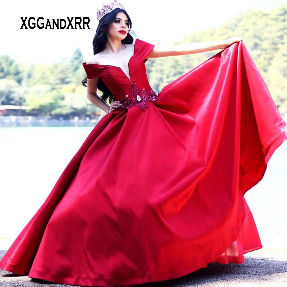 Red Quinceanrea Dresses 2022 V Neck Off Shoulder Lace Applique Prom Dress Sweet 15 16 Princess Pageant Gowns Birthday 15 años
Red Quinceanrea Dresses 2022 V Neck Off Shoulder Lace Applique Prom Dress Sweet 15 16 Princess Pageant Gowns Birthday 15 años