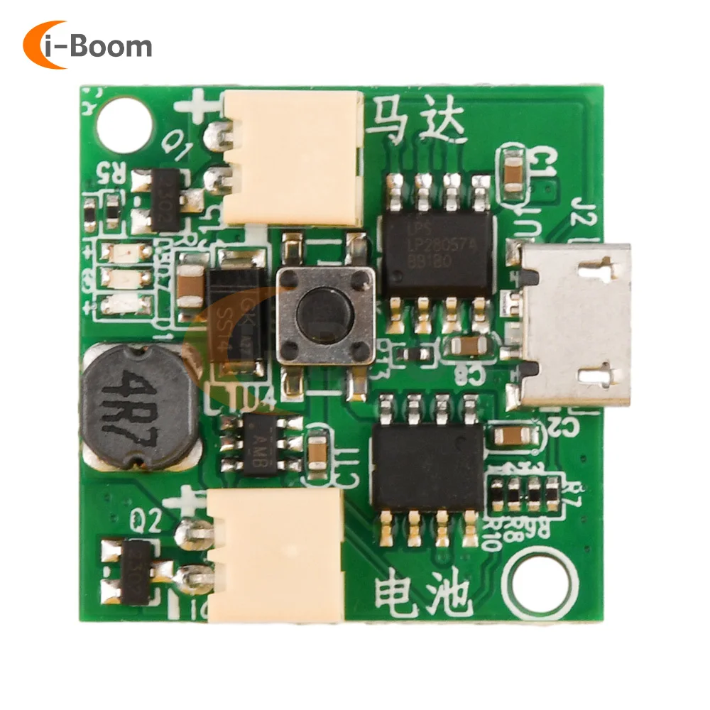 USB Small Fan Circuit Board 3.7V To 5V 7V 9V 12V Boost Module 18650 Battery Charging Protection Board With Indicator Lights
USB Small Fan Circuit Board 3.7V To 5V 7V 9V 12V Boost Module 18650 Battery Charging Protection Board With Indicator Lights