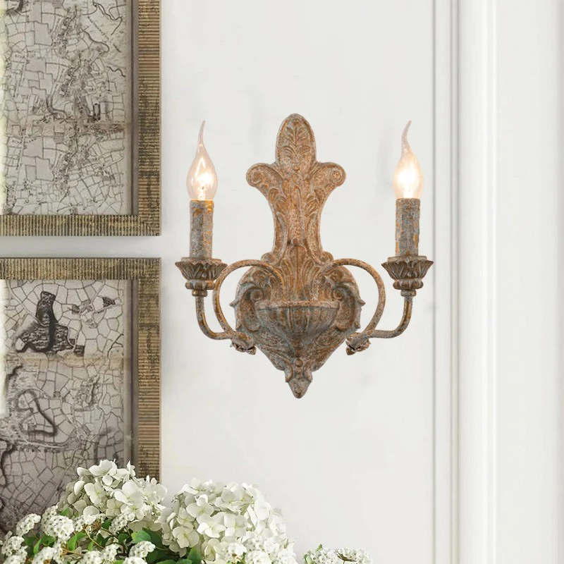 American Style Garden Wall Lamps Retro Iron Art Wall Lights Nostalgic Bedroom Bedside Lamp Corridor Staircase Living Room Scones
American Style Garden Wall Lamps Retro Iron Art Wall Lights Nostalgic Bedroom Bedside Lamp Corridor Staircase Living Room Scones