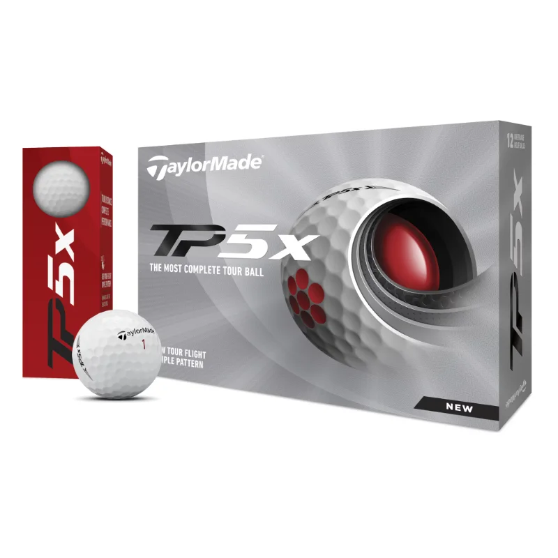 

TaylorMade TP5X Urethane Golf Balls, 12 Pack, White or Yellow