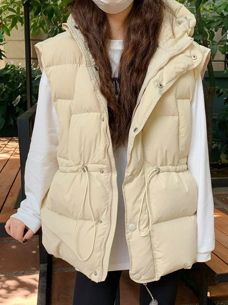 Autumn Winter Down Cotton Vest Women Sleeveless Jackets Female Elegant Fashion Thick Padding Coat Ladies Casual Loose Warm Vests
Autumn Winter Down Cotton Vest Women Sleeveless Jackets Female Elegant Fashion Thick Padding Coat Ladies Casual Loose Warm Vests
