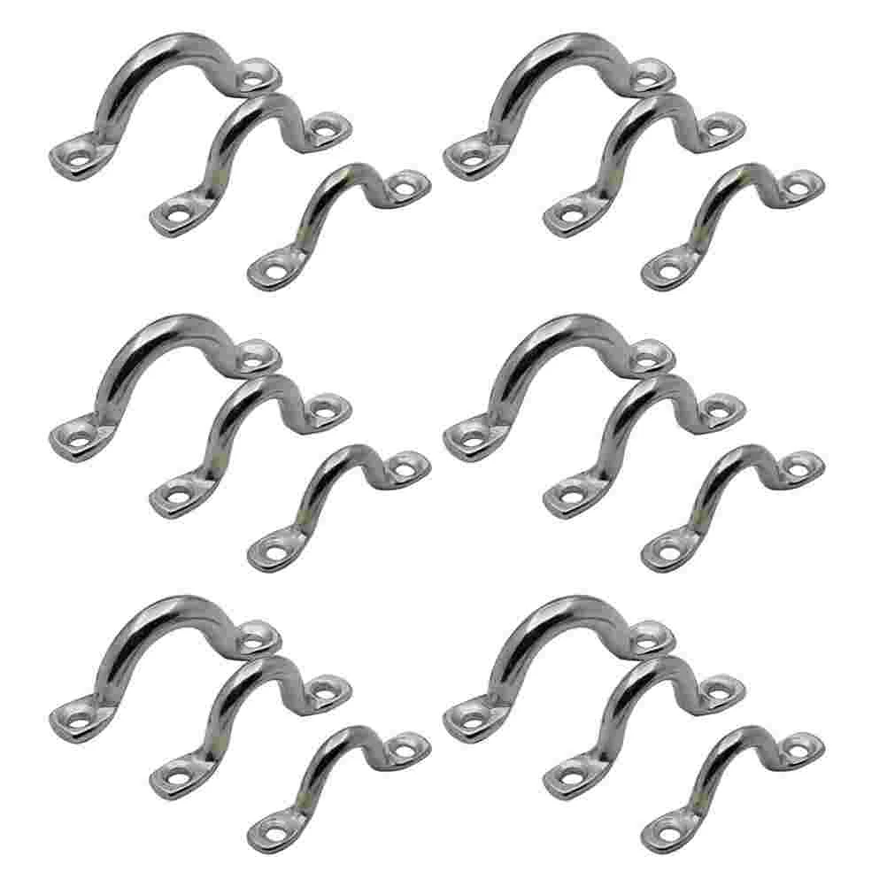 18pcs Pad Eye Stainless Steel Tie Down Anchor Point with Screw for Canoe Rigging
18pcs Pad Eye Stainless Steel Tie Down Anchor Point with Screw for Canoe Rigging
