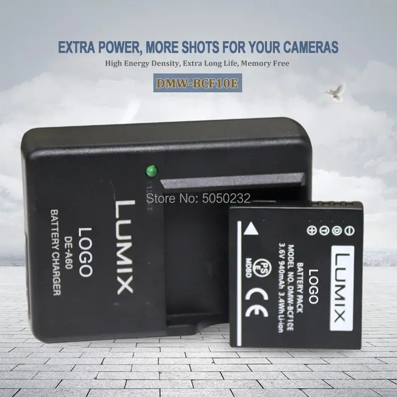 Литиевые аккумуляторы для прочного цифрового фотоаппарата Lumix DMW BCF10, 1 шт.
Литиевые аккумуляторы для прочного цифрового фотоаппарата Lumix DMW BCF10, 1 шт.