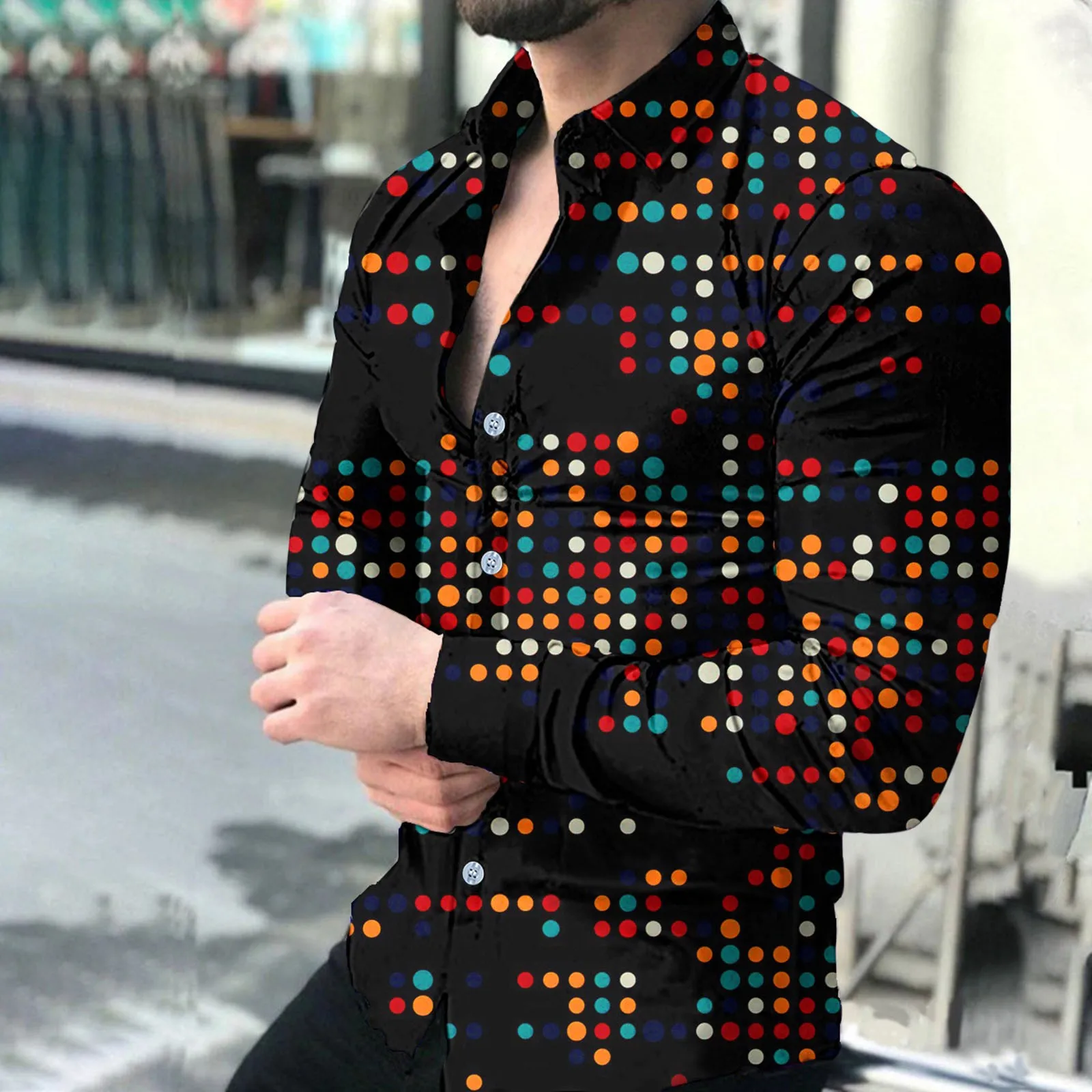 2022 New Fashion Print Shirts Men Turn-down Collar Buttoned Shirt Men's Autumn Spring Casual Long Sleeve Cardigan Social Dress
2022 New Fashion Print Shirts Men Turn-down Collar Buttoned Shirt Men's Autumn Spring Casual Long Sleeve Cardigan Social Dress