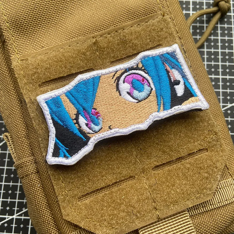Two-dimensional Anime Embroidery Patch Blue Hair Big Eyes Cartoon Girl Velcro Badge Tactical Cute Girl Half Face Pack Sticker
Two-dimensional Anime Embroidery Patch Blue Hair Big Eyes Cartoon Girl Velcro Badge Tactical Cute Girl Half Face Pack Sticker