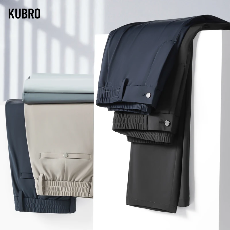 KUBRO Summer Chic Ice Silk Thin Section Slim Business Suit Straight Pants Fashion 2023 Man New Breathable Multi Color Can Choose
KUBRO Summer Chic Ice Silk Thin Section Slim Business Suit Straight Pants Fashion 2023 Man New Breathable Multi Color Can Choose