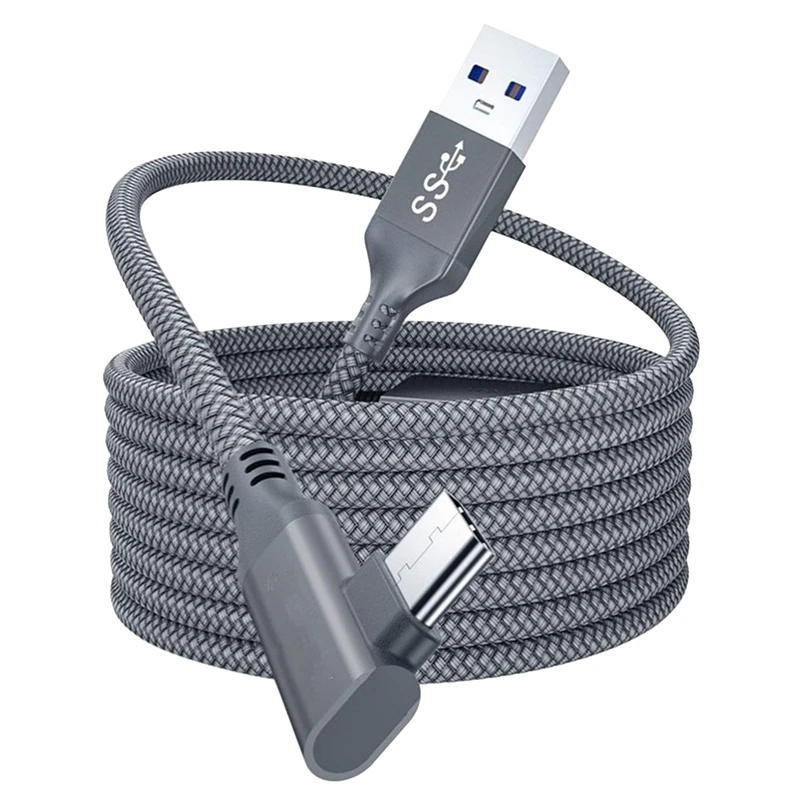 5M Charger Cable For Oculus Quest 2 Link Headset USB 3.0 Type C Data Line Transfer Type-C To USB-A Cord VR Accessories
5M Charger Cable For Oculus Quest 2 Link Headset USB 3.0 Type C Data Line Transfer Type-C To USB-A Cord VR Accessories