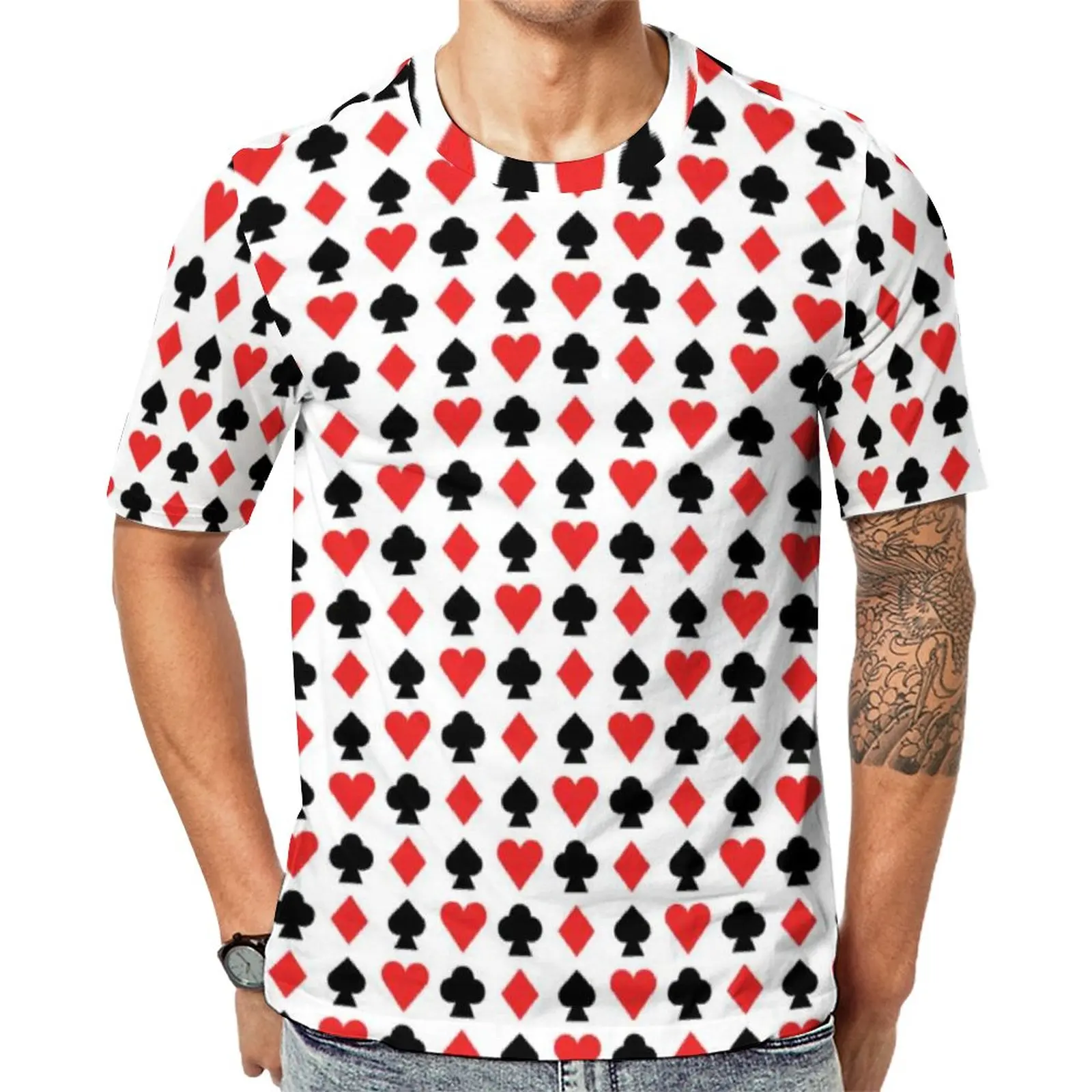 Playing Poker T Shirt Card Suits Design Fashion T-Shirts Short Sleeve Graphic Tshirt Hot Summer Y2K Oversized Tees
Playing Poker T Shirt Card Suits Design Fashion T-Shirts Short Sleeve Graphic Tshirt Hot Summer Y2K Oversized Tees