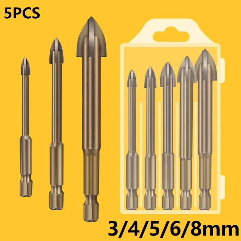 3/4/5/6/8/mm Cross Hex Tile Drill Bits Set Alloy Carbide Universal Triangle Bit Tool Kit For Glass Ceramic Concrete Hole Opener
3/4/5/6/8/mm Cross Hex Tile Drill Bits Set Alloy Carbide Universal Triangle Bit Tool Kit For Glass Ceramic Concrete Hole Opener