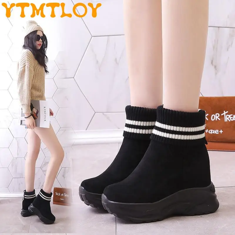 Socks Shoes Women's Winter 2021 New Korean Version Of Thick-soled All-match Inner Heightening Women's Shoes Wool Tube Short Boot
Socks Shoes Women's Winter 2021 New Korean Version Of Thick-soled All-match Inner Heightening Women's Shoes Wool Tube Short Boot