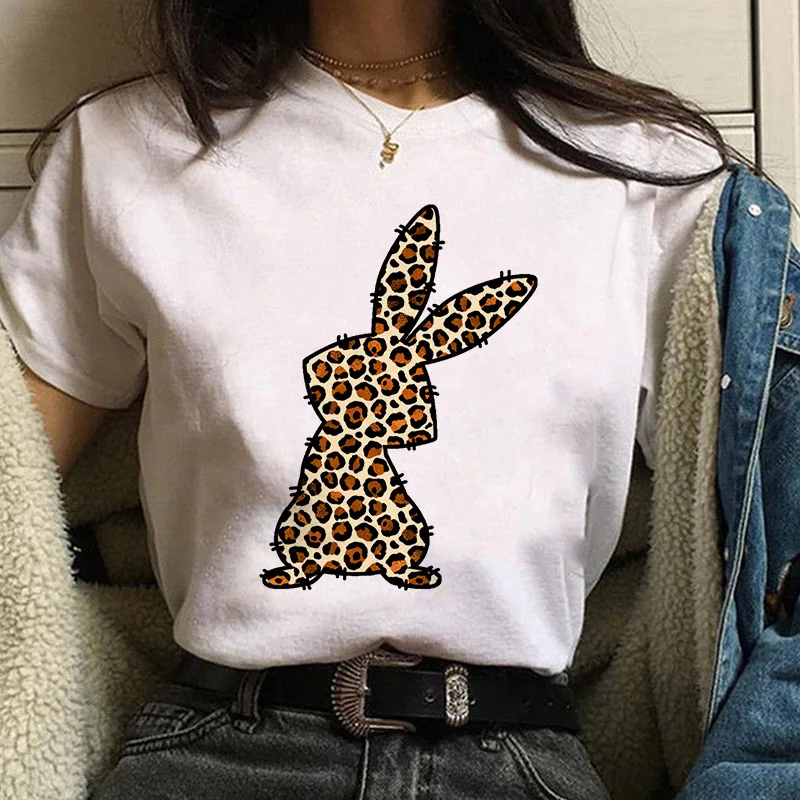 Summer Leopard rabbit Printed T-shirt Women Graphic Fashion Black Tshirts Female Clothing Harajuku Casual Tops Tee Lady T shirt
Summer Leopard rabbit Printed T-shirt Women Graphic Fashion Black Tshirts Female Clothing Harajuku Casual Tops Tee Lady T shirt