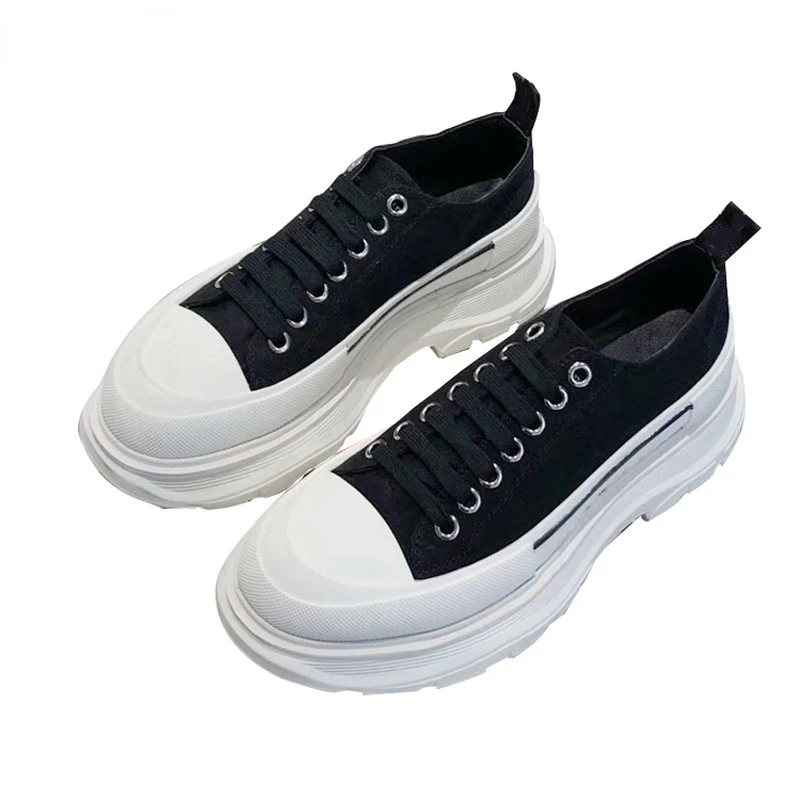 Thick Sole Canvas Men's Sneakers Thick Sole Lace-Up Casual Shoes Men's Round Toe Flat Shoes Spring Running Shoes Without Box
Thick Sole Canvas Men's Sneakers Thick Sole Lace-Up Casual Shoes Men's Round Toe Flat Shoes Spring Running Shoes Without Box
