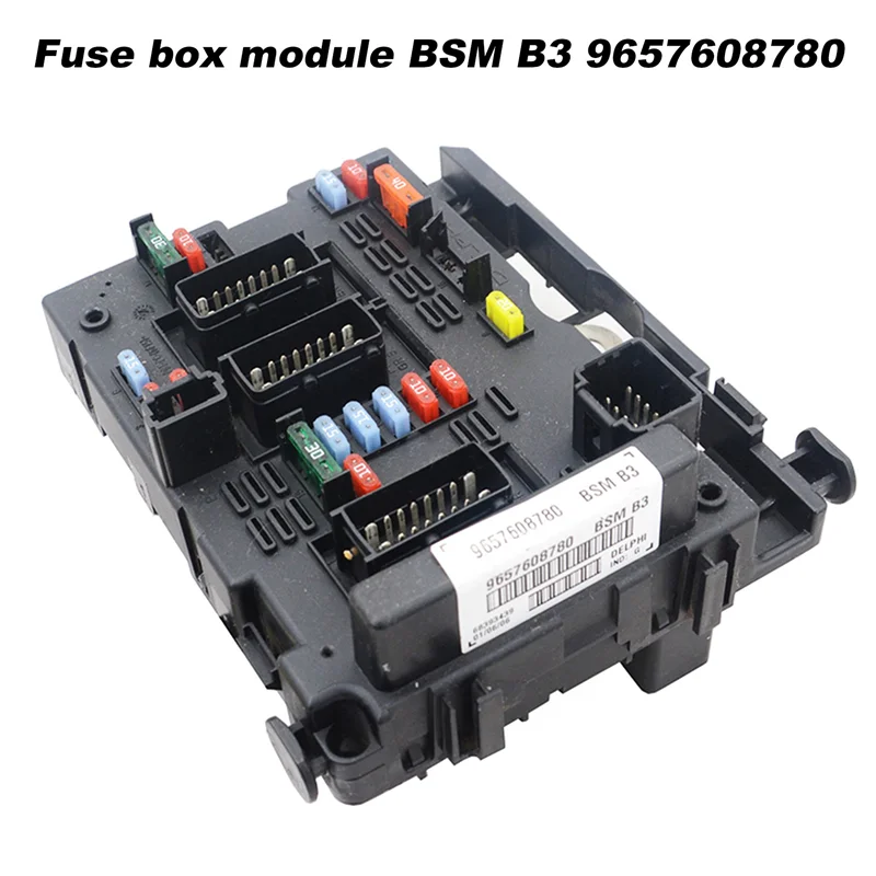 

Car BPGA Battery Manager Battery Fuse Box BSM B3 9657608780 for Peugeot 206 307 406 Citroen C2 C3 C5 Berlingo Xsara