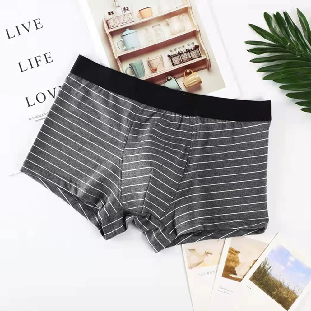 Men Boxer Shorts stripe Panties High Quality Underwear U Convex Pouch Boxers Sexy Breathable Underpants Casual Homewear Cotton
Men Boxer Shorts stripe Panties High Quality Underwear U Convex Pouch Boxers Sexy Breathable Underpants Casual Homewear Cotton