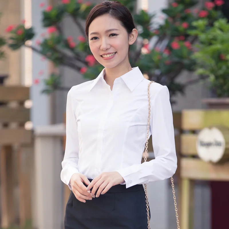 Schoolgirl Basic Shirts Women Work Blouse Office White Elegant Top Slim Loose Lapel Single-brested Long Sleeve Blouse Party Tops
Schoolgirl Basic Shirts Women Work Blouse Office White Elegant Top Slim Loose Lapel Single-brested Long Sleeve Blouse Party Tops
