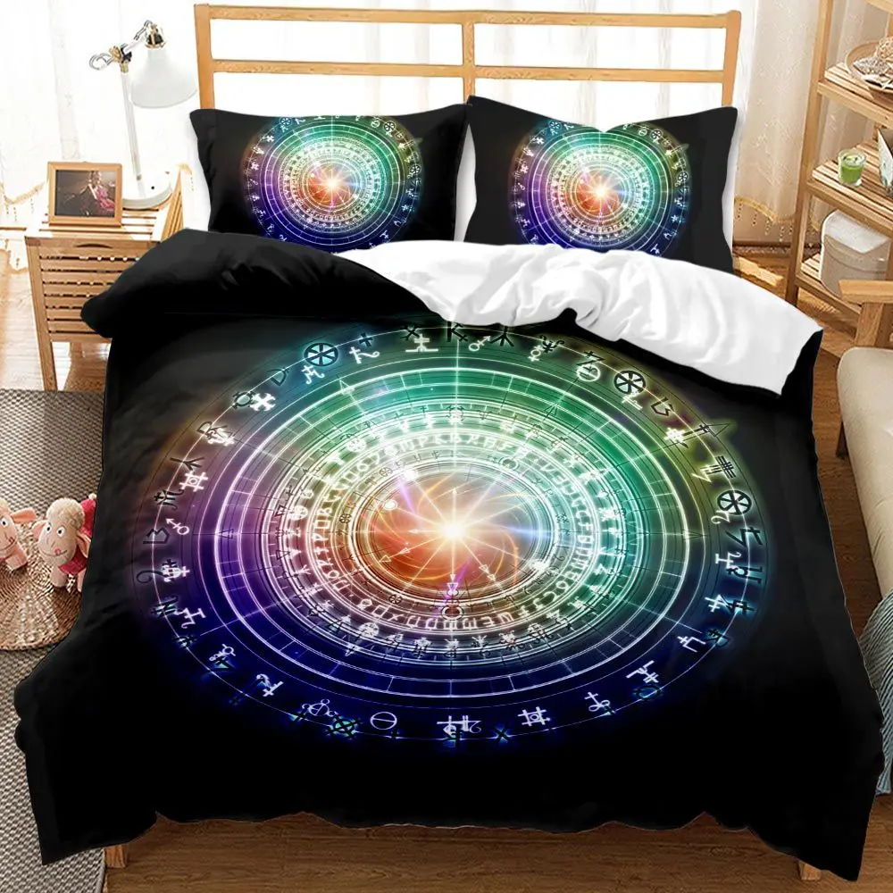 Magic Circle Astrolabe Queen Duvet Cover Pillowcase Soft Bohemian Microfiber King Bedding Sets With Zipper Closure Corner Ties
Magic Circle Astrolabe Queen Duvet Cover Pillowcase Soft Bohemian Microfiber King Bedding Sets With Zipper Closure Corner Ties