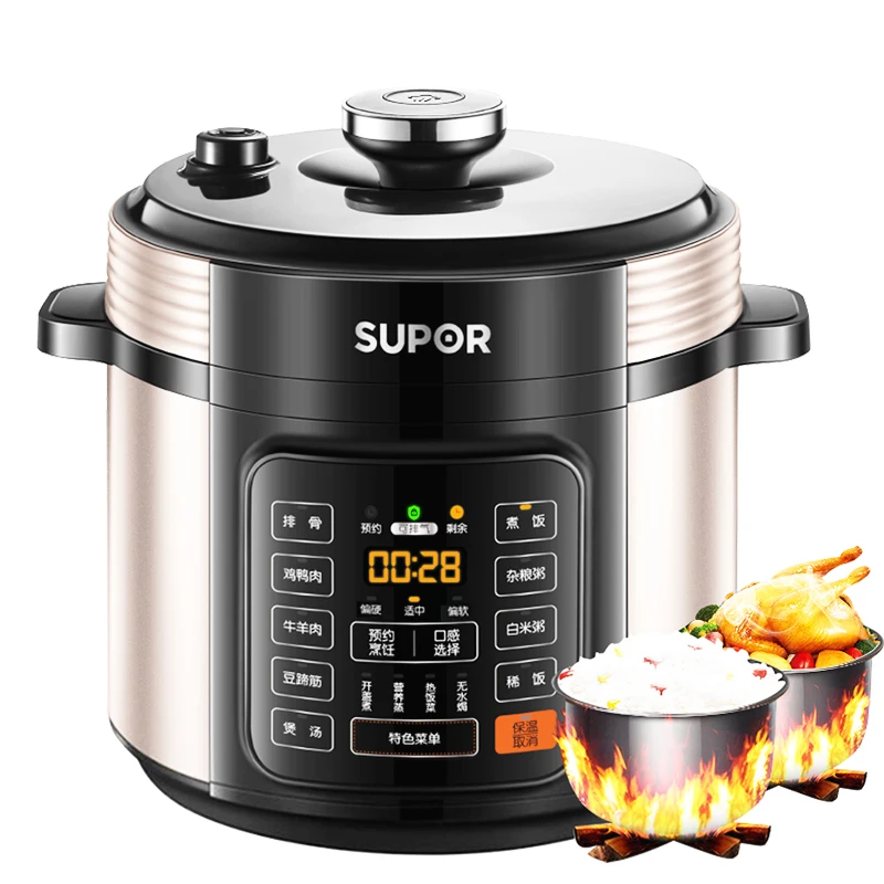 Real Supor Electric Pressure Cooker Pressure Cooker Automatic Household 5L Liter Intelligent Rice Cookers Cooker Rice
Real Supor Electric Pressure Cooker Pressure Cooker Automatic Household 5L Liter Intelligent Rice Cookers Cooker Rice
