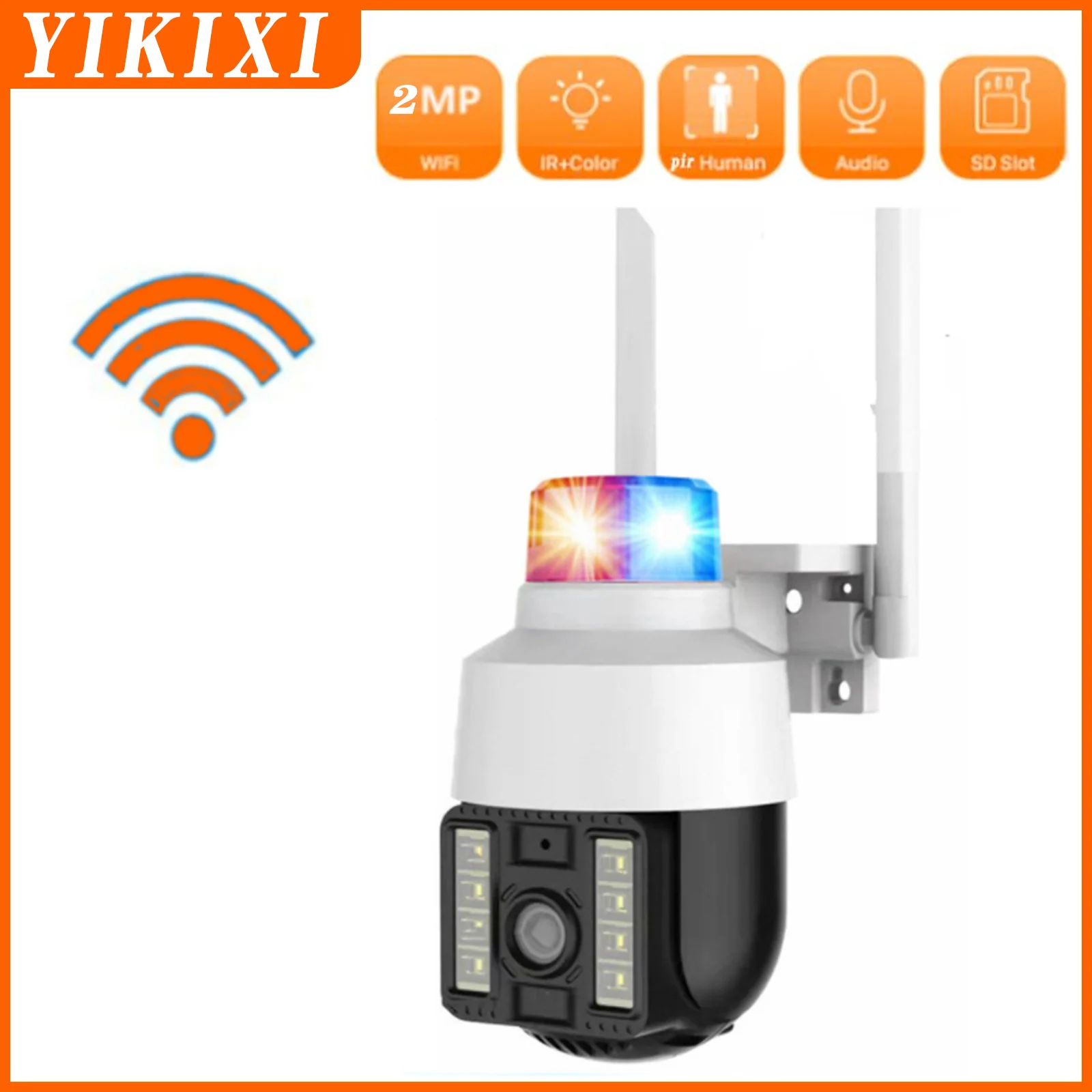 3MP Outdoor Wifi Camera HD 360 Panoramic Acousto-optic Alarm Monitoring Home Kamera CCTV Infrared Night Vision Waterproof ip cam
3MP Outdoor Wifi Camera HD 360 Panoramic Acousto-optic Alarm Monitoring Home Kamera CCTV Infrared Night Vision Waterproof ip cam