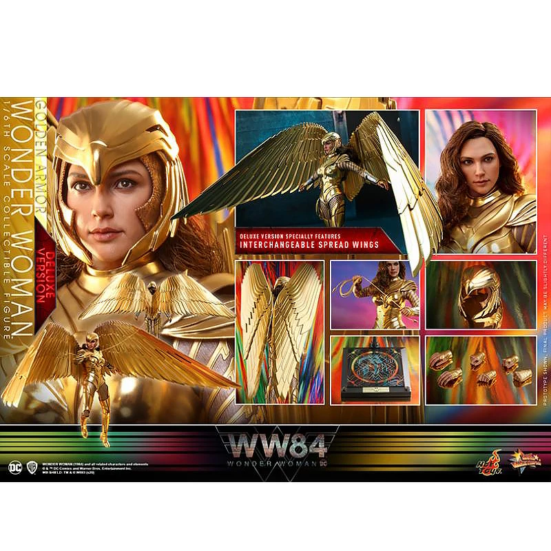 Hottoys Wonder Woman with Golden Wing Armor 1984 Wonderwoman Mms578 Movie Masterpiece Series Collectible Beautiful Action Figure
Hottoys Wonder Woman with Golden Wing Armor 1984 Wonderwoman Mms578 Movie Masterpiece Series Collectible Beautiful Action Figure