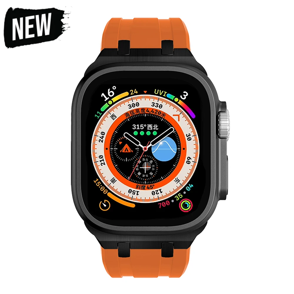 Silicone Strap for Apple Watch Band Ultra 49mm 8 7 45mm 41mm Sports Soft Rubber Band IWatch 6 5 4 SE 44mm 42mm 40 38mm Bracelet
Silicone Strap for Apple Watch Band Ultra 49mm 8 7 45mm 41mm Sports Soft Rubber Band IWatch 6 5 4 SE 44mm 42mm 40 38mm Bracelet