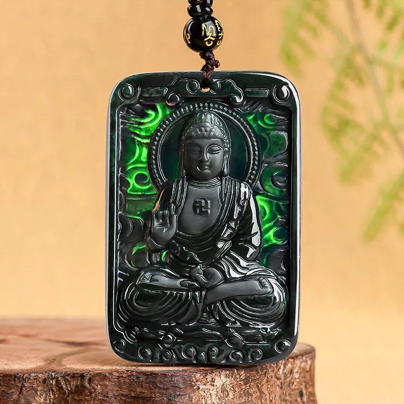 Подвеска в виде бирманского нефрита, Будды, изумруда, винтажное черное резное мужское натуральное ожерелье, подвески, японский чокер, ювелирные изделия, мужские подвески 
Подвеска в виде бирманского нефрита, Будды, изумруда, винтажное черное резное мужское натуральное ожерелье, подвески, японский чокер, ювелирные изделия, мужские подвески