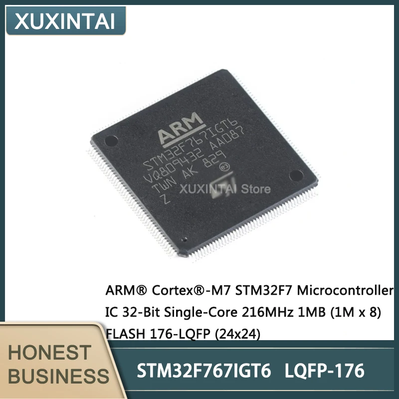 

1~5Pcs New Original STM32F767IGT6 STM32F767 MCU Microcontroller IC 32-Bit Single-Core 216MHz 1MB (1M x 8) FLASH 176-LQFP (24x24)