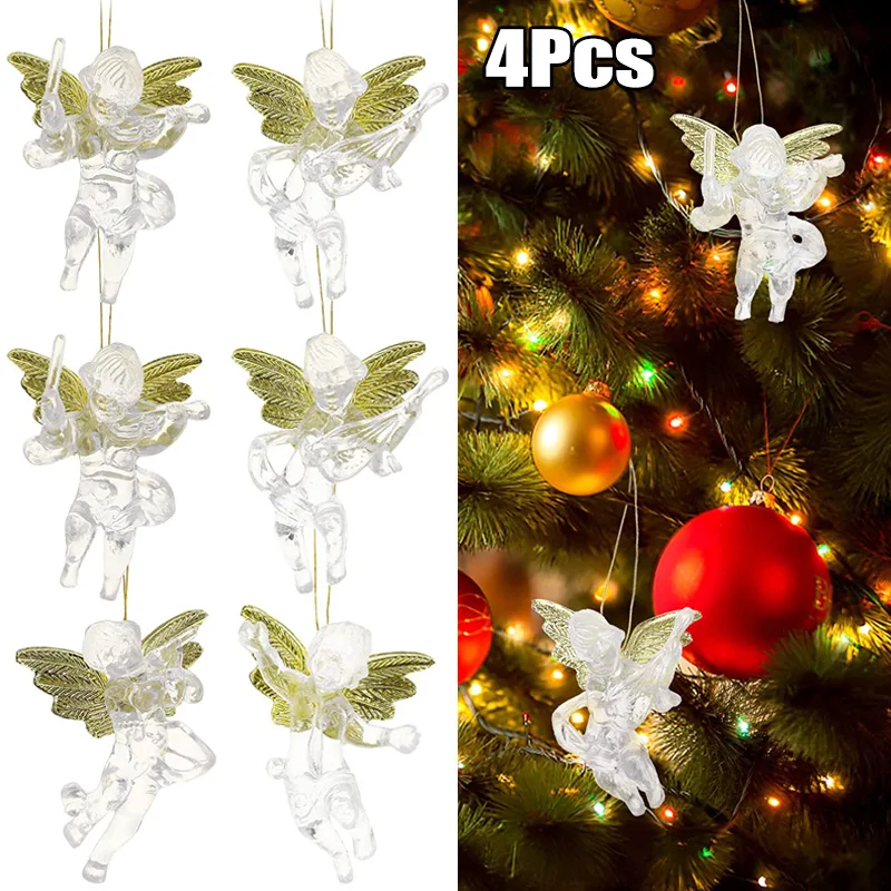 4/1Pcs Christmas Angel Hanging Pendant Transparent Little Angels Xmas Tree Ornaments New Year Home Window Decoration Kids Gifts
4/1Pcs Christmas Angel Hanging Pendant Transparent Little Angels Xmas Tree Ornaments New Year Home Window Decoration Kids Gifts