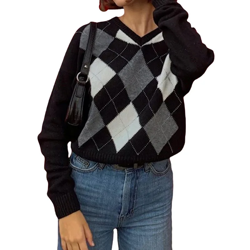 New Autumn Winter Knit Sweaters Pullover Women Long Sleeve Street Tops Loose Sweater Casual Fashion
New Autumn Winter Knit Sweaters Pullover Women Long Sleeve Street Tops Loose Sweater Casual Fashion