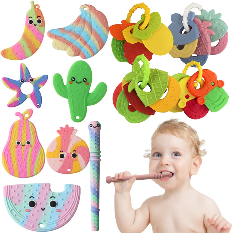 Baby Sensory Chew Necklace Quality Silicone Fruit Style Chew Training and Development Toy for Teething Babies Autism Anxiety
Baby Sensory Chew Necklace Quality Silicone Fruit Style Chew Training and Development Toy for Teething Babies Autism Anxiety
