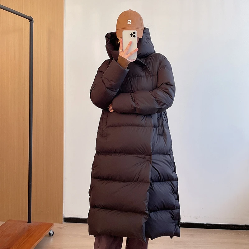 Женская зимняя мода 2022, плотные теплые пальто с капюшоном, женские свободные куртки на белом утином пуху, женские длинные однотонные пальто ...
Женская зимняя мода 2022, плотные теплые пальто с капюшоном, женские свободные куртки на белом утином пуху, женские длинные однотонные пальто ...