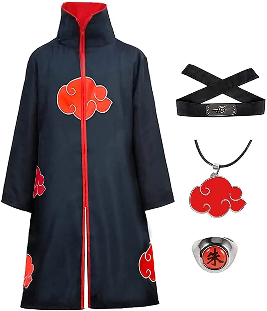 Japanese Anime Manga Clothes Akatsuki Cloak Cosplay Costume Red Cloud Robe Four Generations Six Generations Halloween Cloak
Japanese Anime Manga Clothes Akatsuki Cloak Cosplay Costume Red Cloud Robe Four Generations Six Generations Halloween Cloak
