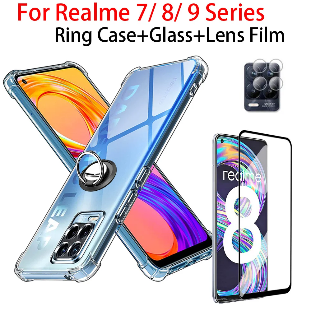 3IN1,Cover For Realme 8 Pro 5G Soft TPU Ring Case Realme 9 pro 7 Transparent Silicone Case Realme 9 Pro Plus 9i Case Shockproof
3IN1,Cover For Realme 8 Pro 5G Soft TPU Ring Case Realme 9 pro 7 Transparent Silicone Case Realme 9 Pro Plus 9i Case Shockproof