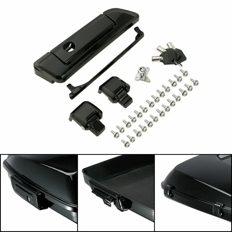 Motorcycle Pack Trunk Lid Latch Lock Key Hardware Kits For Harley Tour Pak Touring Road Glide Electra Glide Road King 2014-2022
Motorcycle Pack Trunk Lid Latch Lock Key Hardware Kits For Harley Tour Pak Touring Road Glide Electra Glide Road King 2014-2022
