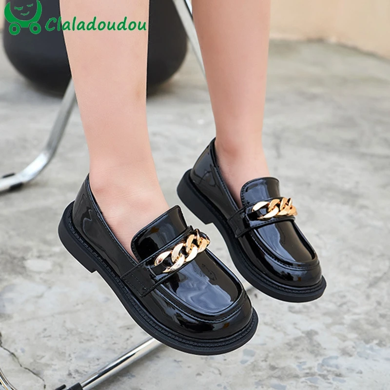 16-21cm Kids Girls Patent Leather Flats Shoes With Chain,Children's Boy's Girl's Slip-on School Uniform Shoes Comfort Dress Shoe
16-21cm Kids Girls Patent Leather Flats Shoes With Chain,Children's Boy's Girl's Slip-on School Uniform Shoes Comfort Dress Shoe