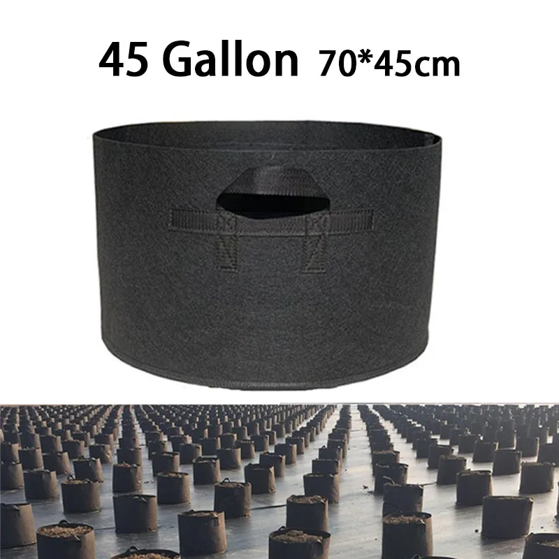45 Gallon Plant Grow Bag Large Capacity Flower Pot Vegetable Gardening Reusable Fabric Plant Growing Bags Garden Tools Supplies
45 Gallon Plant Grow Bag Large Capacity Flower Pot Vegetable Gardening Reusable Fabric Plant Growing Bags Garden Tools Supplies