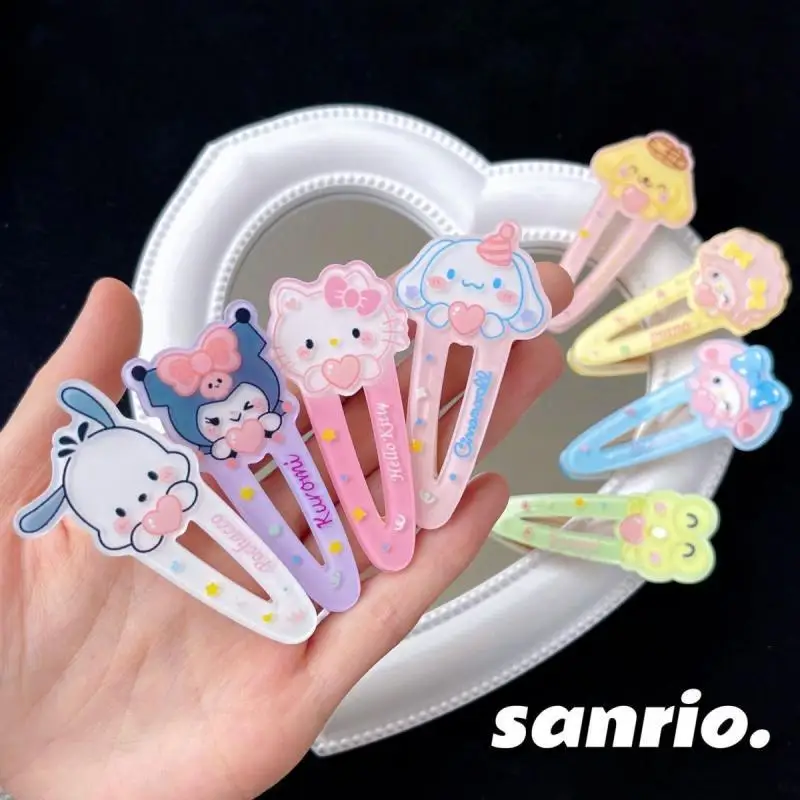 Hello Kittys Cute Hairpin Sanrio Kawaii Kuromi Mymelody Cartoon Holding Love Student Hair Accessories Beautiful Girls Gift Toy
Hello Kittys Cute Hairpin Sanrio Kawaii Kuromi Mymelody Cartoon Holding Love Student Hair Accessories Beautiful Girls Gift Toy