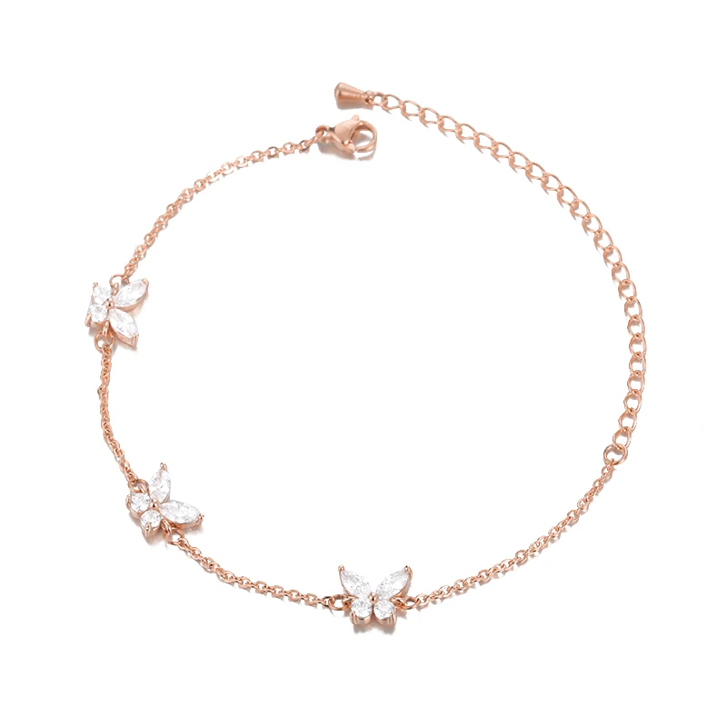 Dainty Zirconia Butterfly Bracelets For Women Stainless Steel Jewelry Colorful Flowers Bracelet Femme Bijoux Free Shipping
Dainty Zirconia Butterfly Bracelets For Women Stainless Steel Jewelry Colorful Flowers Bracelet Femme Bijoux Free Shipping