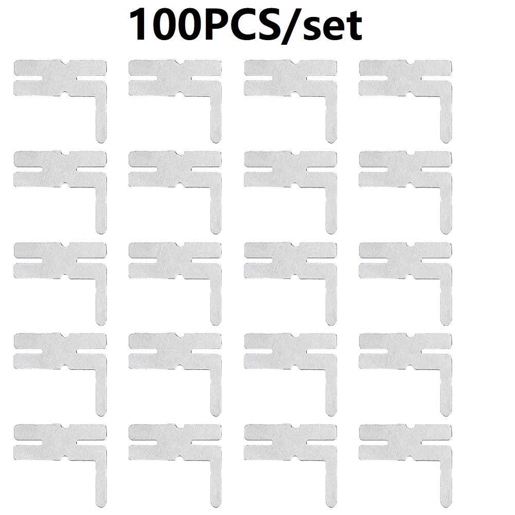 100pcs 25*18mm Battery Pack Welding Nickel Sheet Nickel Plated Steel For Spot Welder Equipment Power Tool Parts
100pcs 25*18mm Battery Pack Welding Nickel Sheet Nickel Plated Steel For Spot Welder Equipment Power Tool Parts