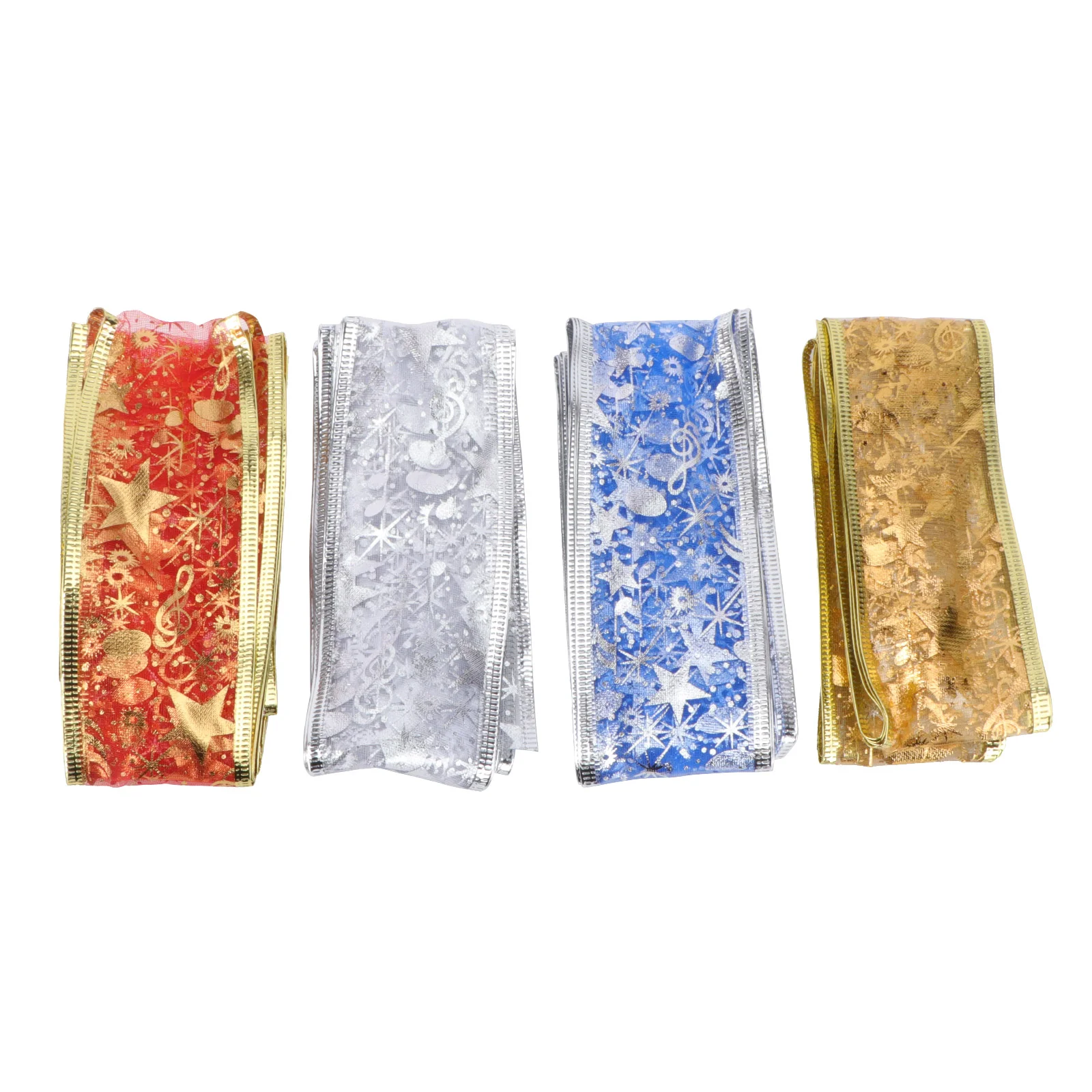 4 Rolls of Christmas Satin Ribbon Smooth Gift Wrapping Ribbon Decoration Ribbon for Banquet Xmas Party Christmas
4 Rolls of Christmas Satin Ribbon Smooth Gift Wrapping Ribbon Decoration Ribbon for Banquet Xmas Party Christmas