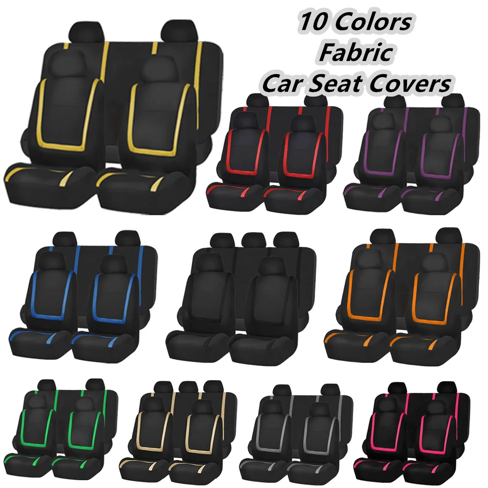

New Fabric Car Seat Covers For JEEP Wrangler Sahara Commander Cherokee Compass Renegade Grand Cherokee WK Car Seat Cushion Pad
