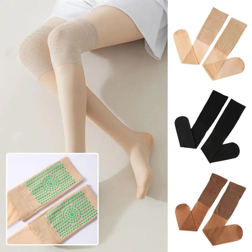 1pair Knee Socks Silicone Non-slip Ultra-thin Invisible Air Conditioning Room Knee Long Tube Socks Knee Protection Stockings
1pair Knee Socks Silicone Non-slip Ultra-thin Invisible Air Conditioning Room Knee Long Tube Socks Knee Protection Stockings