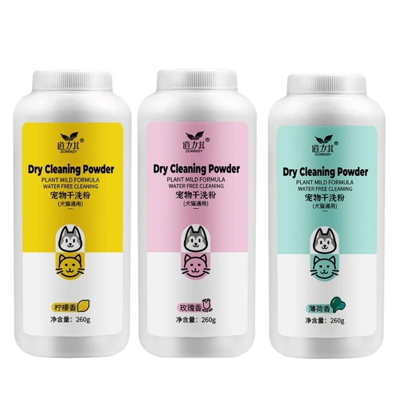 

Dry Washing Shampoo for Pets Soothing & Deodorizing Natural Ingredients For Dogs Cats Long Lasting Fragrances Grooming