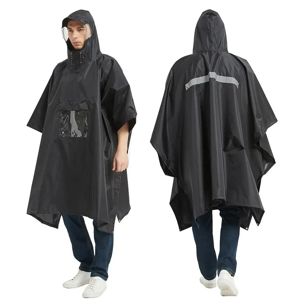 

2023 3-in-1 Raincoat For Men Women Lightweight Multi-functional Poncho Rainwear For Outdoor Camping Hiking Fishing