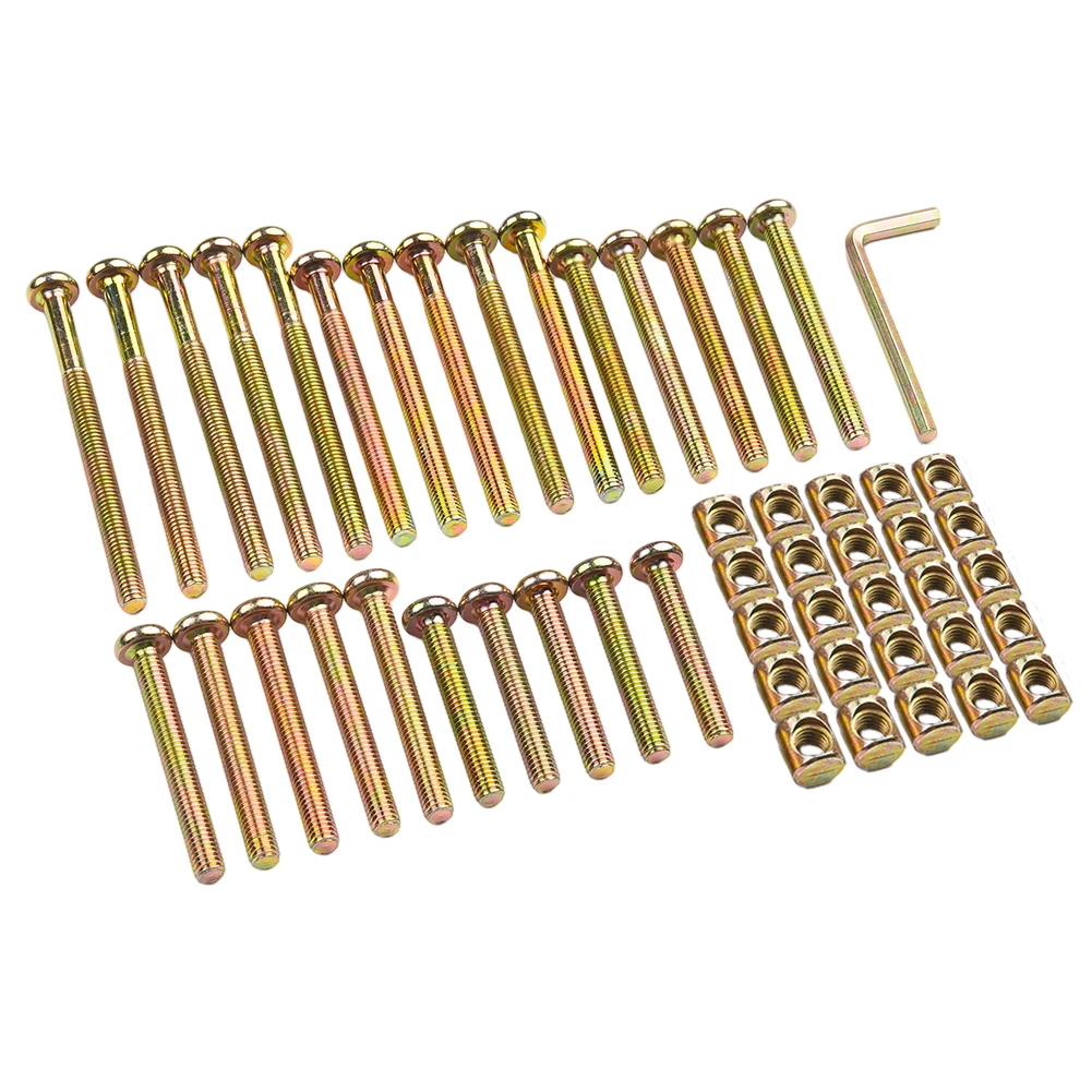 50PCS Hexagon Socket M6 Bolts And Cylindrical Nuts Color Zinc Flat Round Head For Furniture Hexagon Socket Set Screws Hardware
50PCS Hexagon Socket M6 Bolts And Cylindrical Nuts Color Zinc Flat Round Head For Furniture Hexagon Socket Set Screws Hardware
