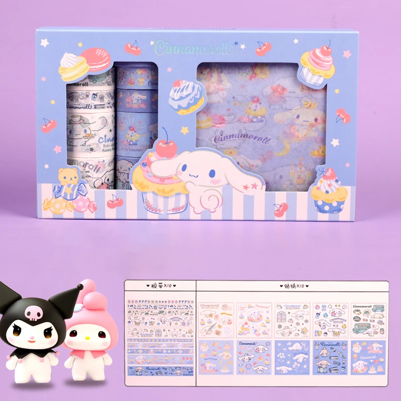 Kawaii Kuromi наклейка My Melody Cinnamorol Подарочная коробка Sanrios понравило попомпурин маленький узор Материал Дети DIY Набор наклеек
Kawaii Kuromi наклейка My Melody Cinnamorol Подарочная коробка Sanrios понравило попомпурин маленький узор Материал Дети DIY Набор наклеек