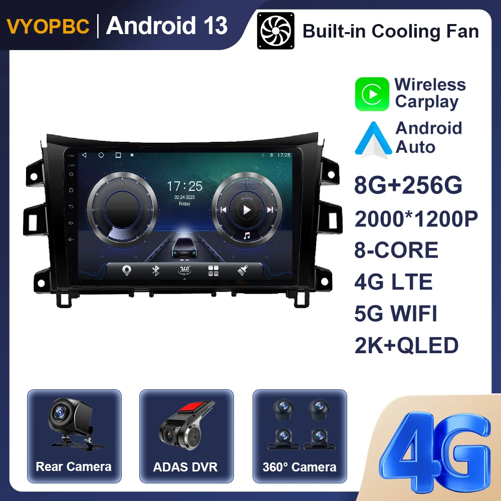 Android 13 For Nissan NAVARA Frontier NP300 2015 - 2017 Car Radio Autoradio ADAS Navigation GPS Stereo Multimedia SWC RDS WIFI
Android 13 For Nissan NAVARA Frontier NP300 2015 - 2017 Car Radio Autoradio ADAS Navigation GPS Stereo Multimedia SWC RDS WIFI