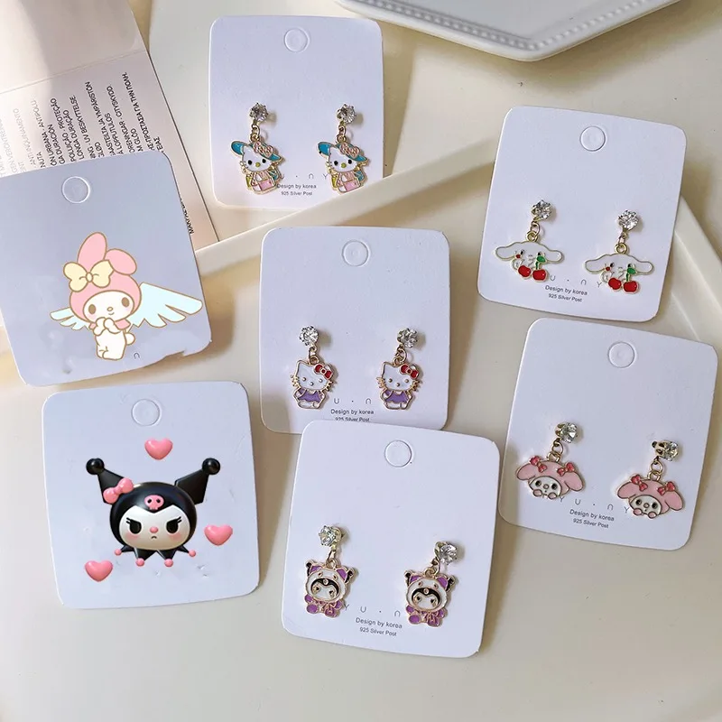 Kawaii Sanrio Hello Kitty Earrings Kuromi Cinnamoroll My Melody Animes Stud Earrings Cute Fashion Pendientes S925 Silver Needle
Kawaii Sanrio Hello Kitty Earrings Kuromi Cinnamoroll My Melody Animes Stud Earrings Cute Fashion Pendientes S925 Silver Needle